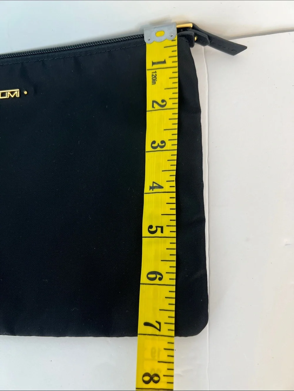 TUMI Black Nylon Zip Pouch